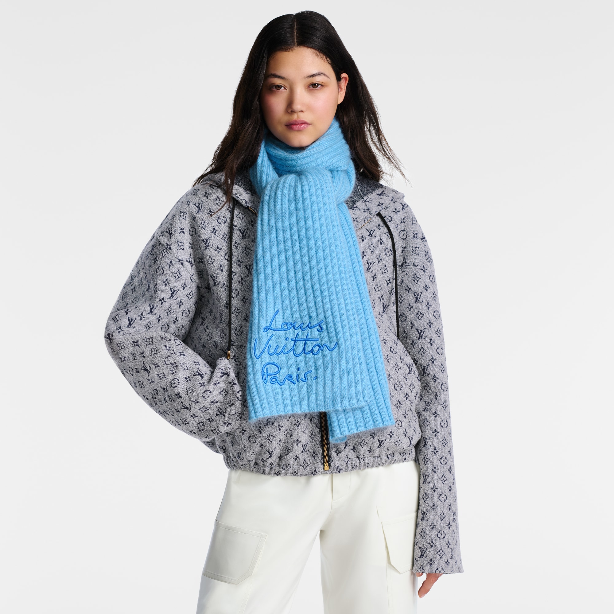 ウィメンズ マフラー - ブルー｜ルイ・ヴィトン 公式サイト